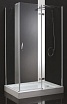 Душевой уголок Cezares BERGAMO-W-AH-1-90/80-P-Cr-R 90x80 рифленый, R