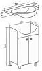 Тумба с раковиной Руно Капри 55 см белый