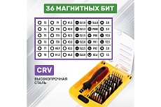 Наборная отвертка для точечных работ Rexant 37 предметов 12-4702