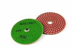 Диск алмазный гибкий черепашка Fox 100 мм, № 800, мокрый рез, 10 шт NOVOCRAFT PPTSW1000800