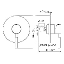 Смеситель для раковины WasserKRAFT Main A41513 хром