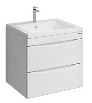 Тумба с раковиной Grossman Виста 58 см белый глянец