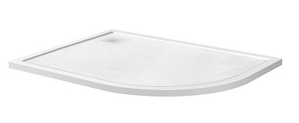 Поддон для душа BelBagno TRAY-MR-UNO-RH-120/80-550-35-W-L-BO 120x80 четверть круга, левый, накладка белый