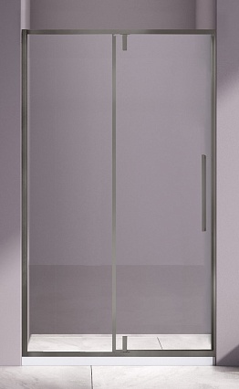 Душевая дверь Vincea Slim-N VDP-4SN120CLGM 120x195 вороненая сталь, прозрачная