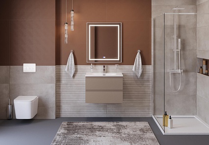 Мебель для ванной BelBagno Kraft 39-700 70 см эмаль, Бежевый матовый