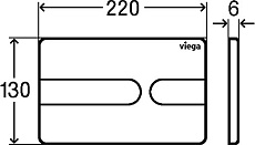 Инсталляция для унитаза Viega Prevista Dry 792862 с клавишей