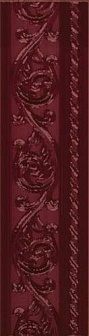 Бордюр Carmen Caprichosa Moldura Yara Burdeos 4х15 см, MP000008835
