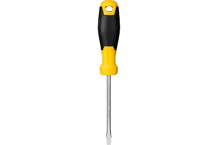 Шлицевая отвертка Deli SL5х100мм DL6351001 Cr-V, магнит, TPR+PP ручка 98349