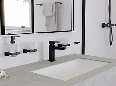 Смеситель для раковины Hansgrohe Metropol 32500670 черный матовый