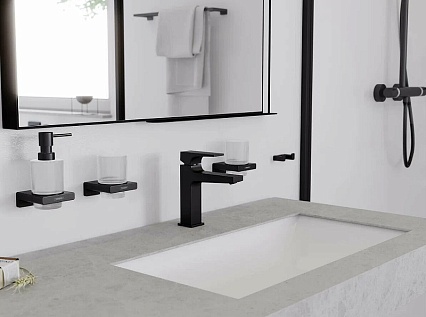 Смеситель для раковины Hansgrohe Metropol 32500670 черный матовый