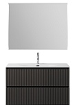 Мебель для ванной BelBagno Uno-Mini 100 см Темно-серый матовый