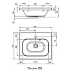 Раковина Ravak Chrome 60 см с отверстиями