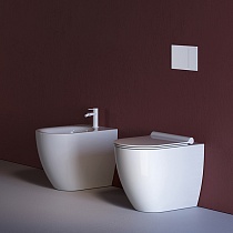 Приставной унитаз Catalano Sfera 0514550001 безободковый, белый глянец