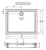 Поддон для душа Riho Davos 271 90x80