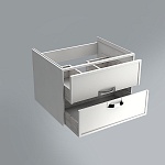Тумба под раковину Kerama Marazzi Canaletto 60 см, белый матовый