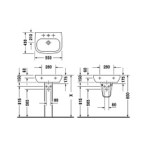 Раковина Duravit D-Code 23105500002 55 см