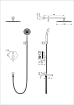 Душевой набор Wonzon&Woghand Stick WW-88939017-CR хром