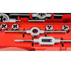 Резьбонарезной набор M3-M12 HSS метчики+плашки+воротки+сверла, 44шт RUKO 245030