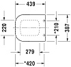 Крышка-сиденье Duravit P3 Comforts 0020490000, микролифт