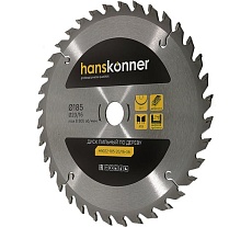 Диск пильный 185х20/16 мм, 36Z Hanskonner H9022-185-20/16-36