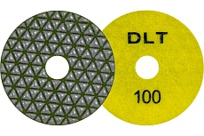 Круг алмазный гибкий шлифовальный №2, P100, 100 мм, для сухой шлифовки DLT 642
