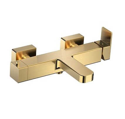 Смеситель для ванны AQUAme Savona AQM6812BG золото шлифованное