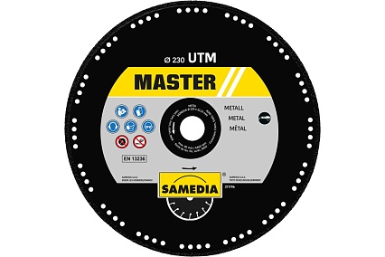 Диск для резки металла MASTER UTM (230x22.23 мм) SAMEDIA 311796