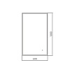 Зеркало AQUAme AQM9102B 60x100 см подсветка, антипар