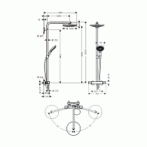 Душевая стойка Hansgrohe Raindance Select S 240 27129400 термостат