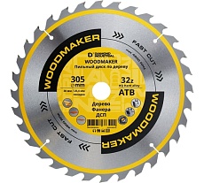 Диск пильный по дереву 305х30/25.4 мм Z=32 АТВ WoodMaker Diamond Industrial DIDD305Z32