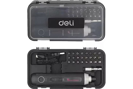 Аккумуляторная отвертка с прямой ручкой Deli DL-DP04-E1B2 102989