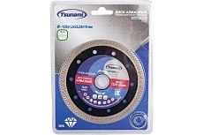 Диск алмазный по керамограниту 125x1.2x22.23x10 мм, тонкий, горячего прессования Tsunami DD0020125022005