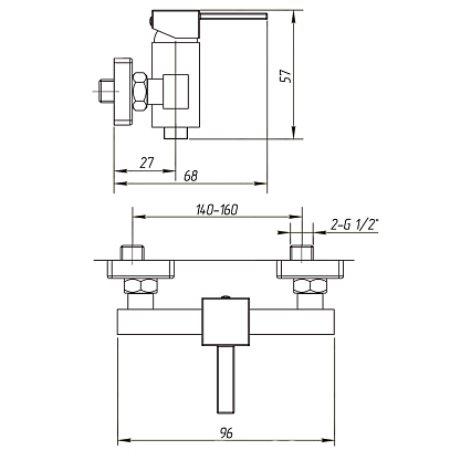 Смеситель для душа Migliore Kvant ML.KVT-2738.CR