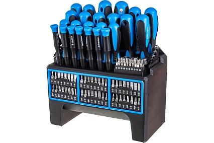 Набор отверток и бит Hoegert Technik 114 пр, сталь S2 HT1S099
