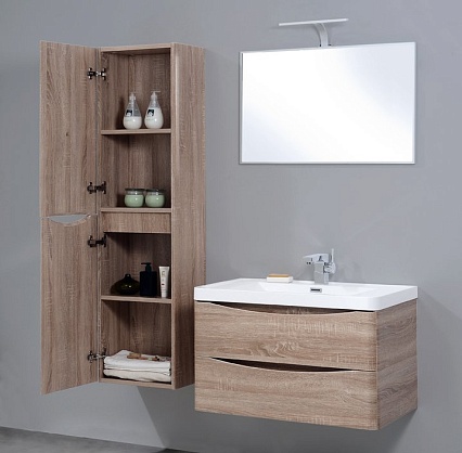 Шкаф пенал BelBagno Ancona-N 40 см L Rovere Bianco