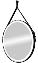 Зеркало Континент Millenium Black LED 65x65 см с подсветкой, прямым подключением ЗЛП2812