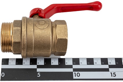 Шаровой для воды Valfex 1 1/4" ВР/НР ручка-рычаг, латунный 11Б27фт1М VF.215.LR1.114.Bir