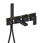 Смеситель для ванны Aquatek Либра AQ1644MB черный матовый