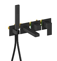 Смеситель для ванны Aquatek Либра AQ1644MB черный матовый