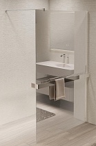 Душевая перегородка Vincea Walk-In VSW-1HR100MR 100x200 хром, зеркальное