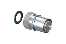 Штуцер UPONOR S-Press Plus 20-G3/4, с накидной гайкой 1070605