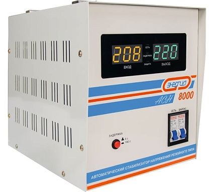 Стабилизатор напряжения Энергия АСН-8000, с цифровым дисплеем, Е0101-0115