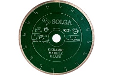 Диск алмазный сплошной (230х25,4 мм) CERAMICS MARBLE Solga Diamant 20000231