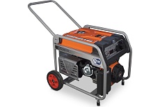 Бензиновый генератор Tor KM11000H 7,8кВт 220В 27л с кнопкой запуска и колесами 1011100