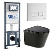 Комплект Weltwasser 10000010992 унитаз Salzbach 004 MT-BL + инсталляция Marberg 410 + кнопка Mar 410 SE GL-WT