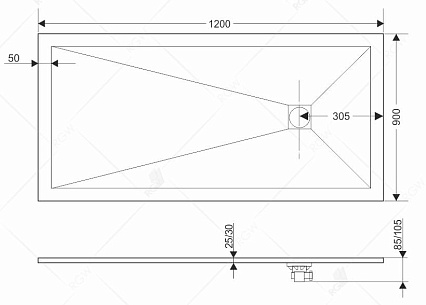 Поддон для душа RGW ST-Be 16152912-03 120x90 бежевый