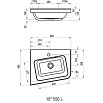 Раковина Ravak 10° 55 см L