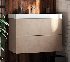 Мебель для ванной Art&Max Verona Push 90 см камень светлый