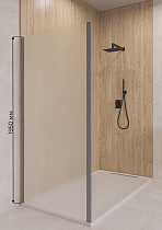 Боковая стенка RGW Z-050-2Gr 90x195 матовое, серый 352205209-210