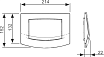 Кнопка смыва TECE Ambia 9240126, пластик, хром глянцевый